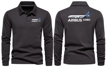 AIRBUS A380 LONG SLEEVE POLO